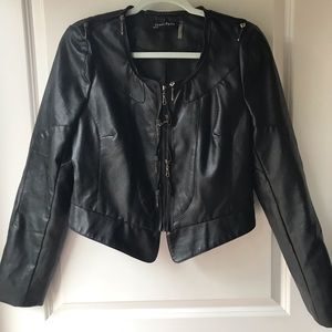 Zipper Leather Jacket